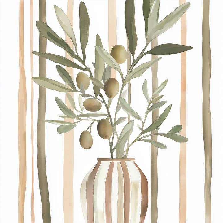 Artige BV - Wholesale Sculpture - Olive branch in vase - natural stone tile2