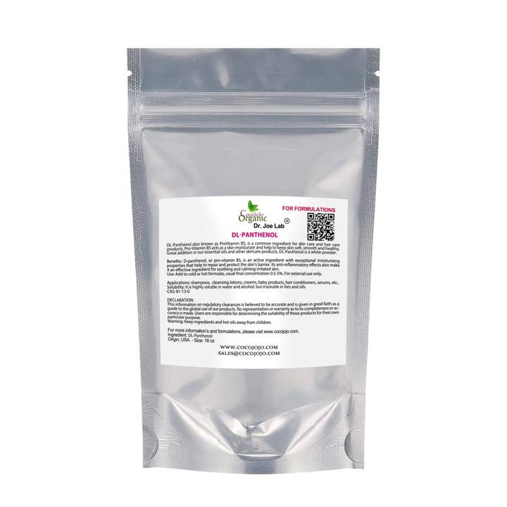 Coco jojo – Großhandel Nahrungsergänzungsmittel/Vitamin zum Einnehmen – Provitamin B5 Pulver (DL-Panthenol)