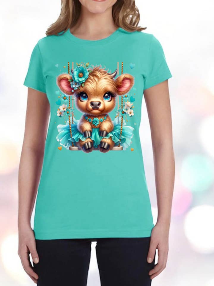 Modedruck-Design T-Shirt für Frauen und große Mädchen für den Großhandel von HABANA BELLA