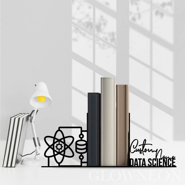 Anpassad Data Science Metal Bokstöd, Data Scientist Bokställ för wholesale av Glow Neon