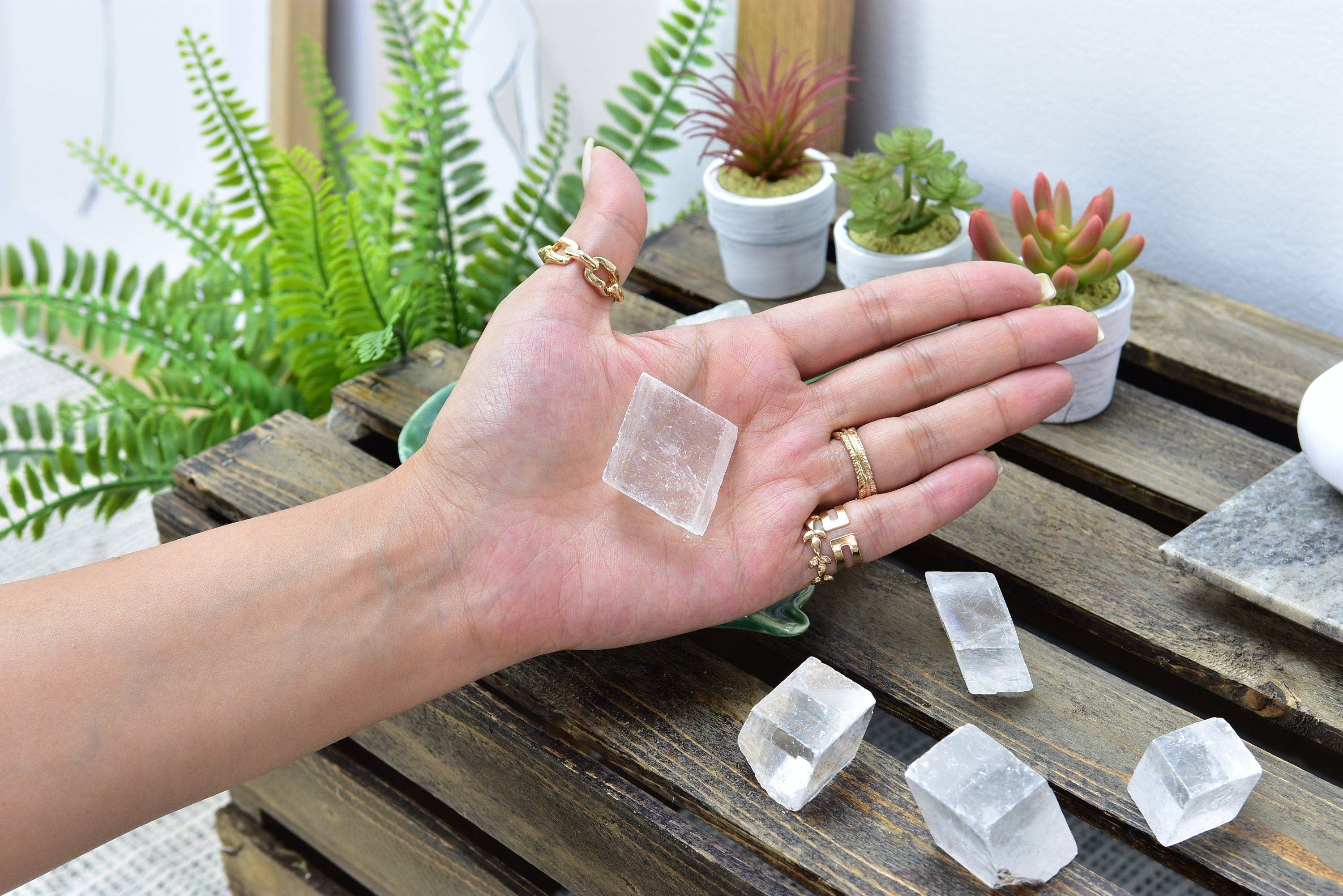 Yellow Tree Company - Wholesale Spiritual Stone/Crystal - Optical Calcite | Optic Calcite | Iceland Spar | Raw Natural Clear Calcite1
