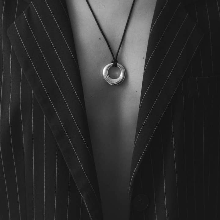 Maslo Jewelry - Wholesale Pendant/Charm Necklace - Magnus Pendant Necklace Sterling Silver4