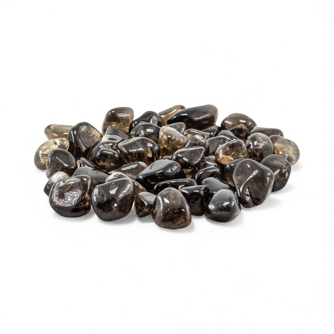 Quasar Gems USA - Wholesale Spiritual Stone/Crystal - Smoky Quartz (Dark) Tumbled Polished Stones 10-20mm 1KG/2lbs2