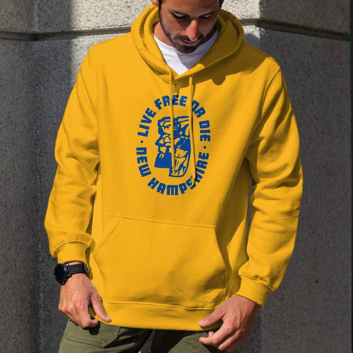 RetroPlanet - Wholesale Hoodie - Unisex - New Hampshire Live Free Or Die T-Shirts Sweatshirts Hoodies3