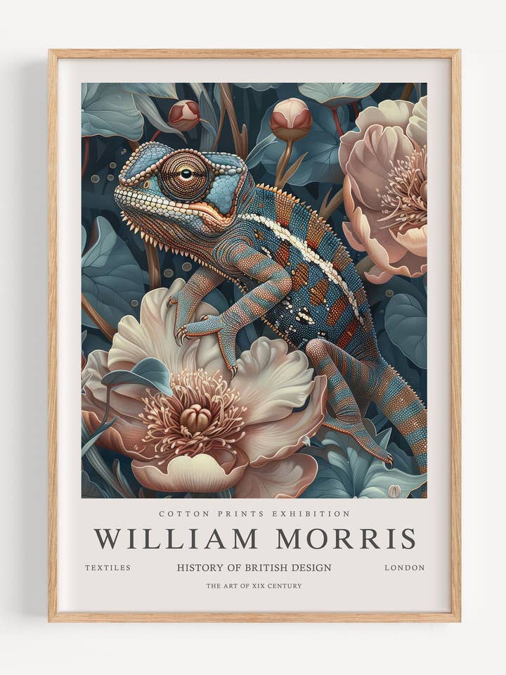 William Morris Kameleon I102-32 voor wholesale door Peardrop Prints