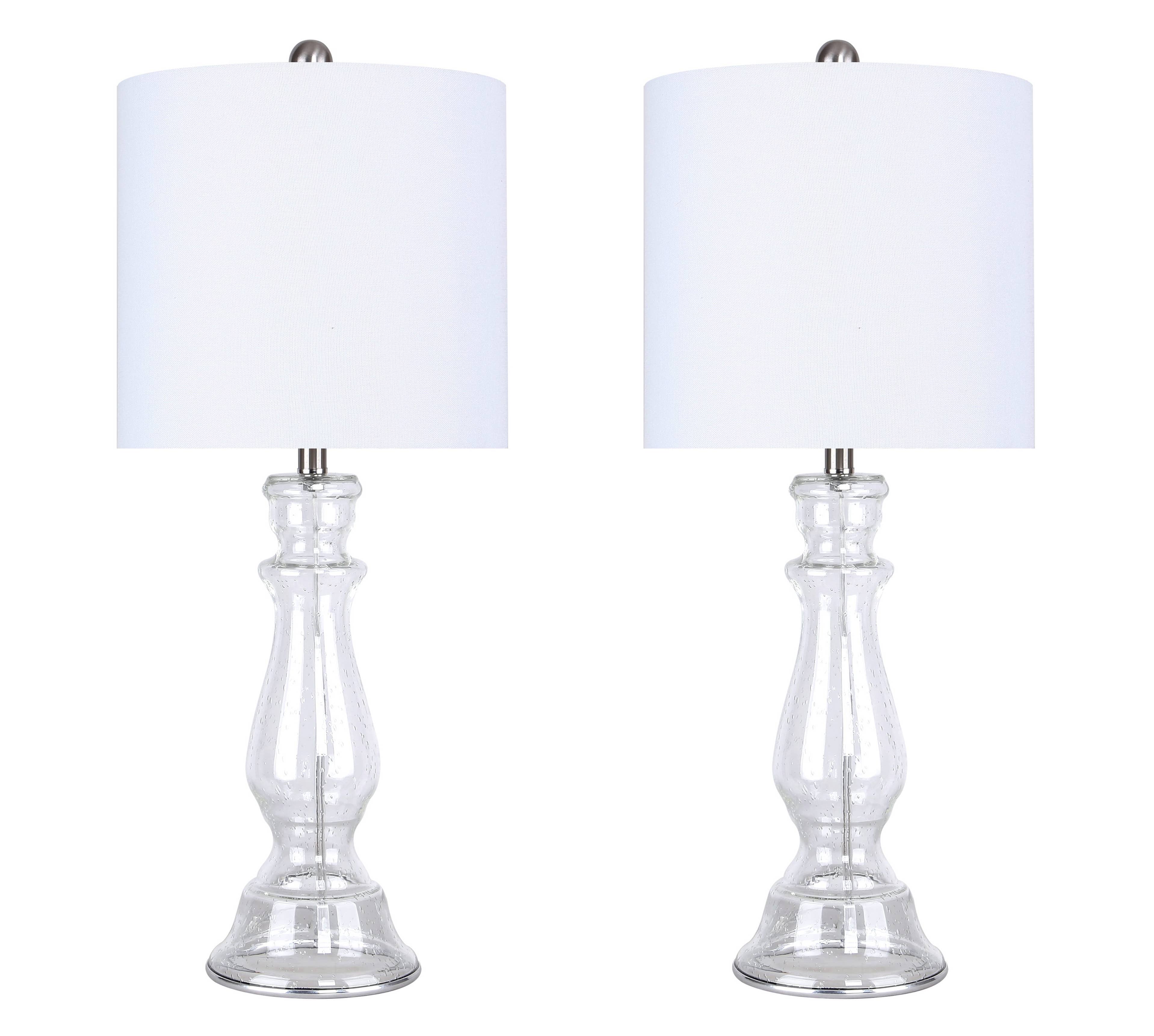 LumiSource and Grandview Gallery - Wholesale Accent/Desk Lamp - Bishop 25" Glass Table Lamp w/ Baluster-Inspired Body (2 PK)10