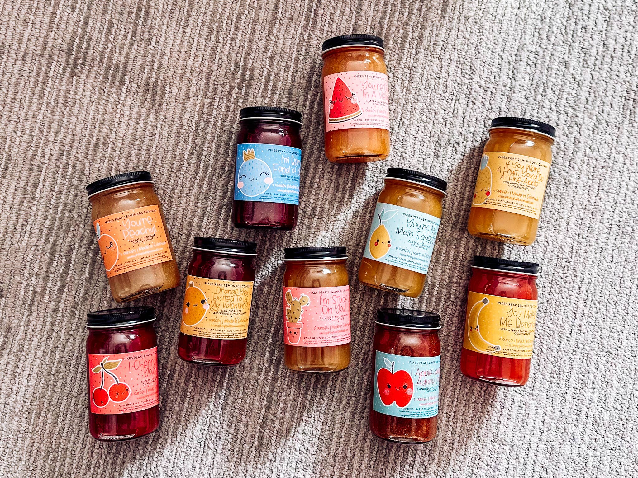 Pikes Peak Lemonade Co. - Vente Préparation pour boisson - Je t'adore absolument 🍎 ! Limonade de pomme d'amour scintillante9