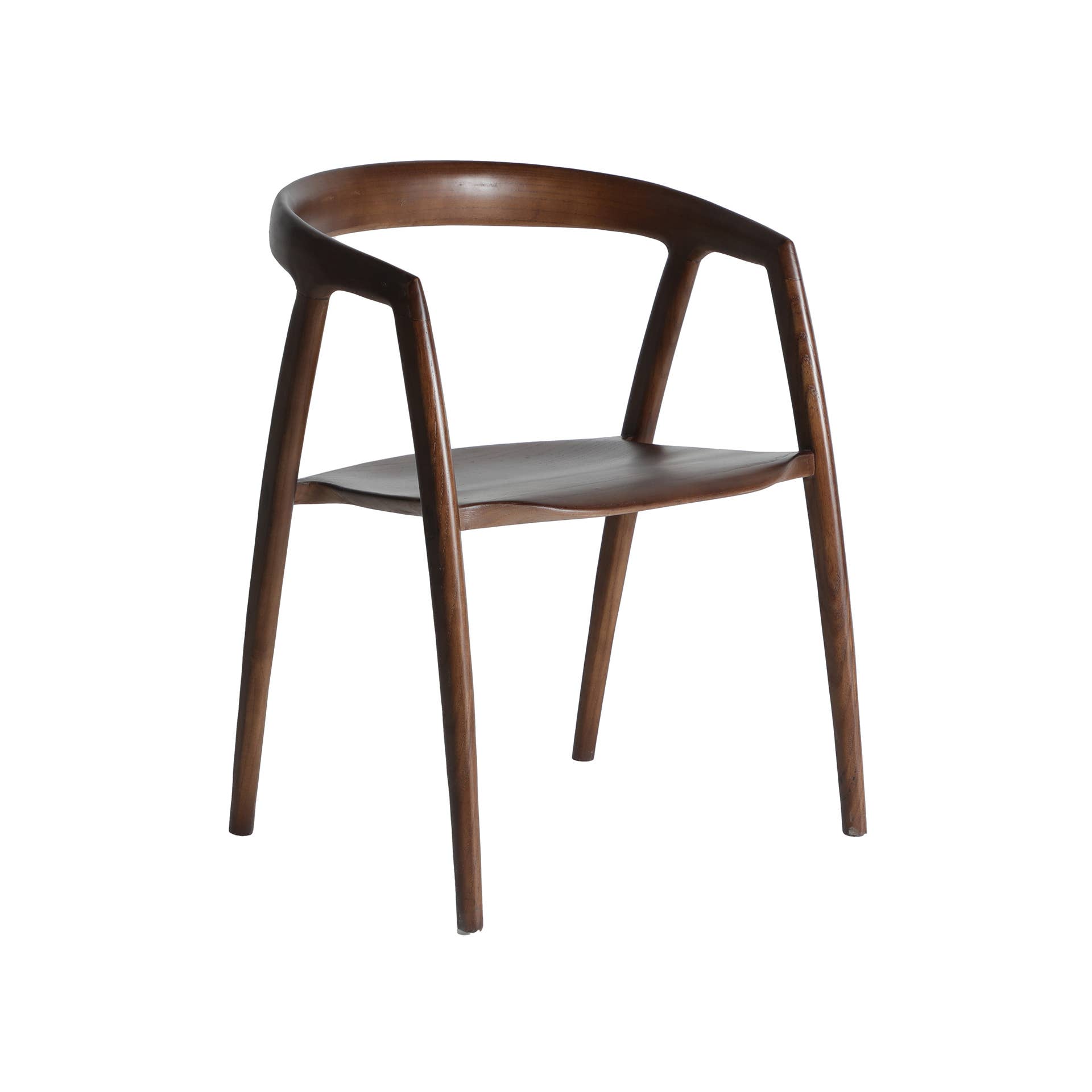 Kodu - Vendita all'ingrosso Sedie - Sedia in legno di olmo marrone, 54x54x76 cm0