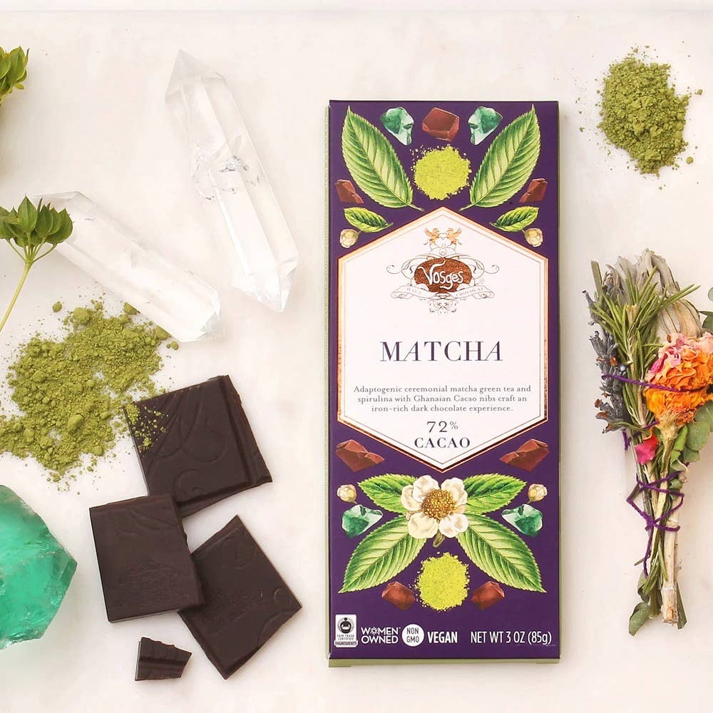 Vosges Haut-Chocolat - Wholesale Chocolate Bar - Dark Chocolate Bar w/ Matcha Green Tea & Spirulina - Gourmet5