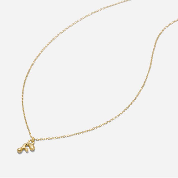 Katie Dean - Wholesale Pendant/Charm Necklace - Puffy Initial Necklace7