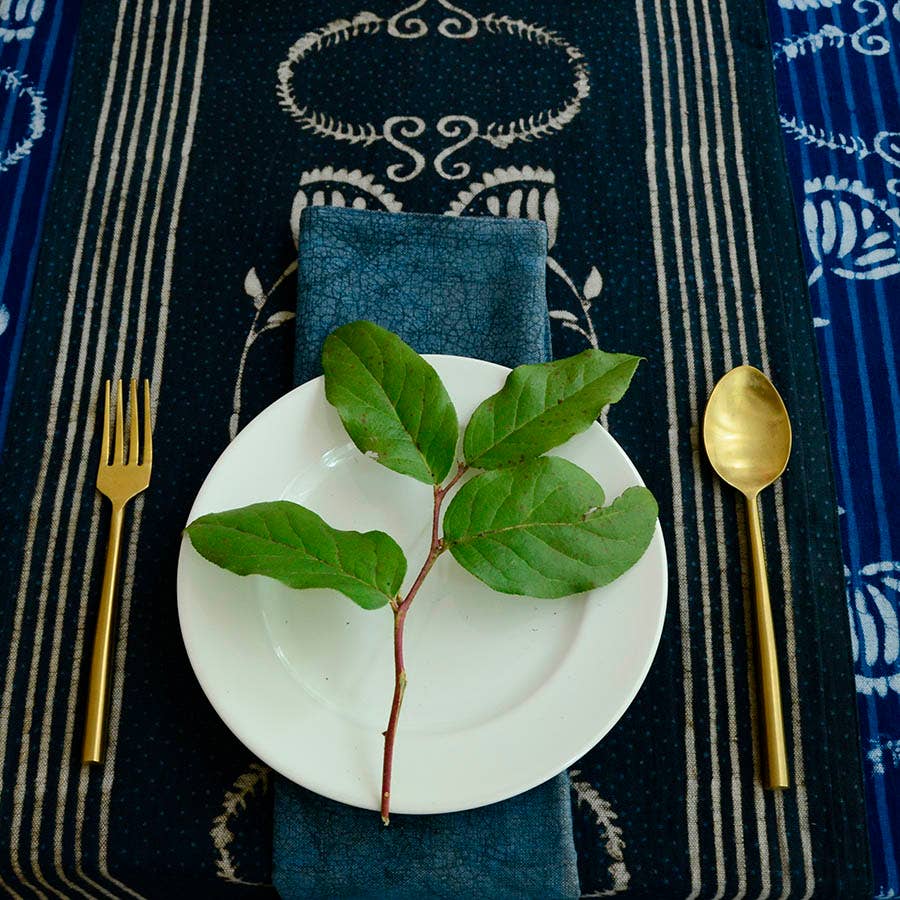 Ichcha – Engroshandel Bordløber – Sort og hvid bordløber i økologisk bomuld - Danya8