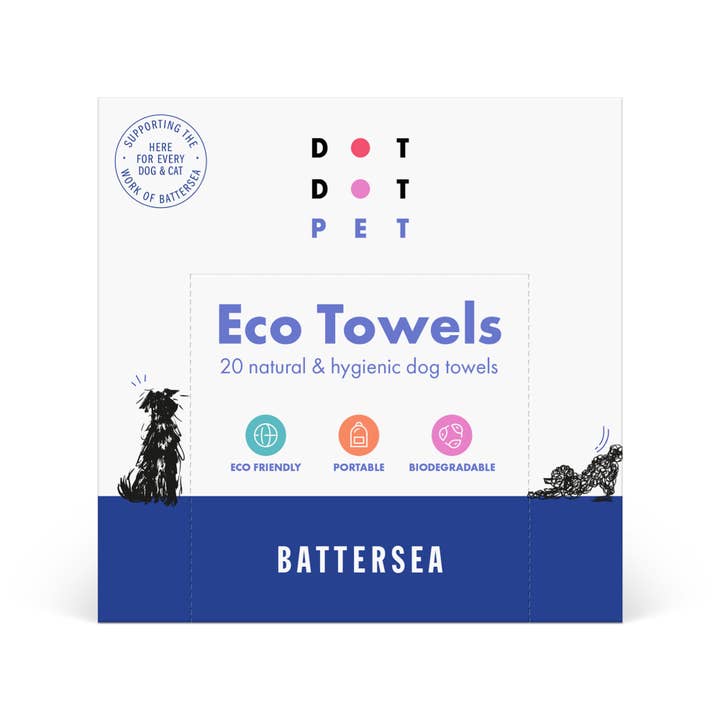 Biodegradable Super-Absorbent Pet Eco Towels Battersea x20 for wholesale by DotDotPet