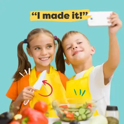 Baketivity Corp - Wholesale Knife Set - 6 Piece Kids Cutting Board and Knife Set3