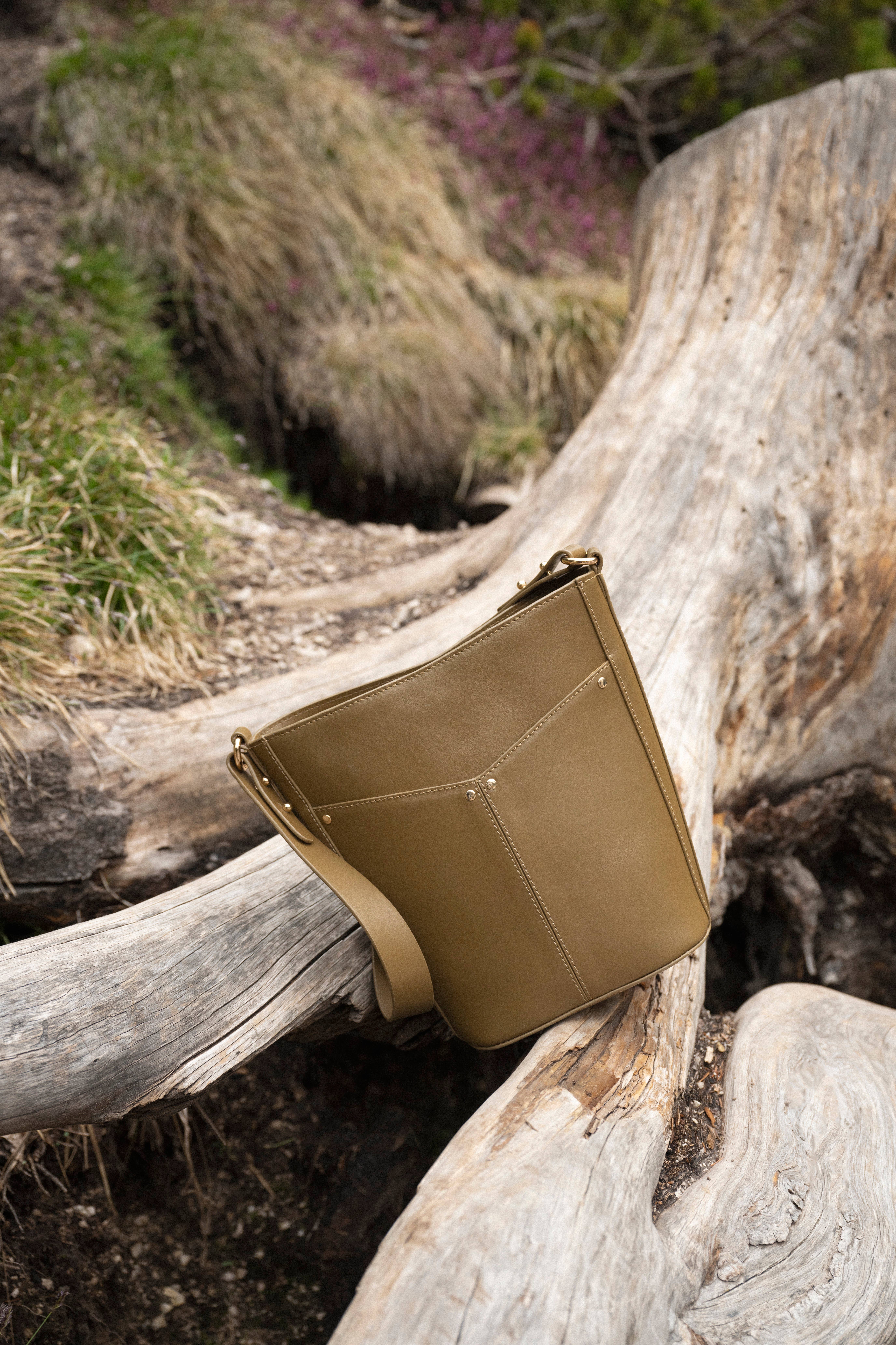 Maradji - Vente Sac porté épaule – femme - SAC SCEAU CUIR BRONZE GABRIELLE3