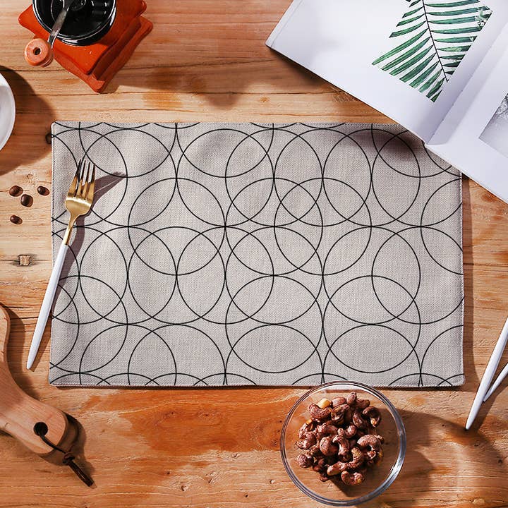 Circle Placemats, Table Linen for wholesale by Study Room