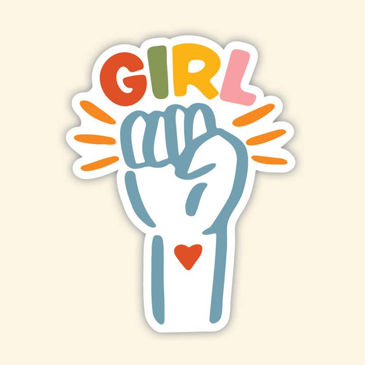 'GIRL POWER' (fist) Sticker for wholesale by Studio G