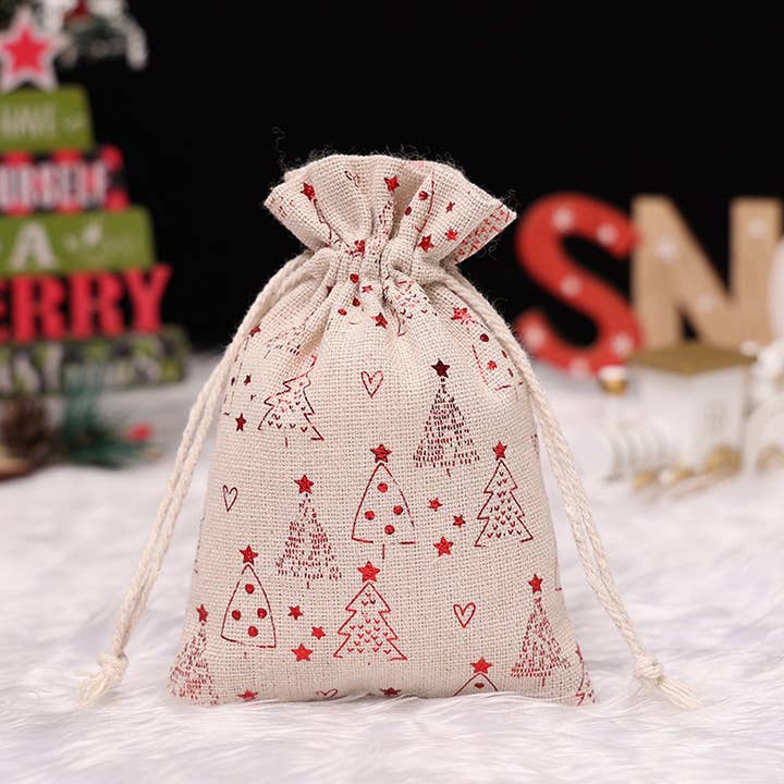 NINEXIS - Wholesale Gift Bag - CWMM1748_Christmas Goodie Bag Drawstring Gift Bag7