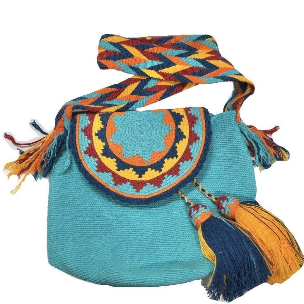 Colorful 4U – wholesale Axelväska - Dam – Färgglada virkade väskor med lock14