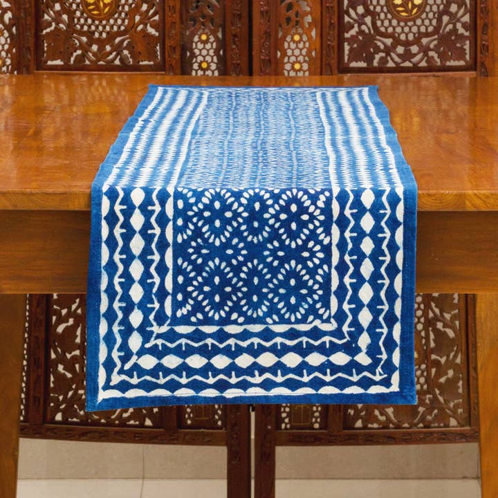 Sevya Handmade - Wholesale Table Runner - Indigo Table Runner2