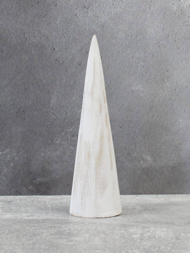 EL1209W WOODEN TALL RING CONE (15cm) for wholesale by Suzie Blue
