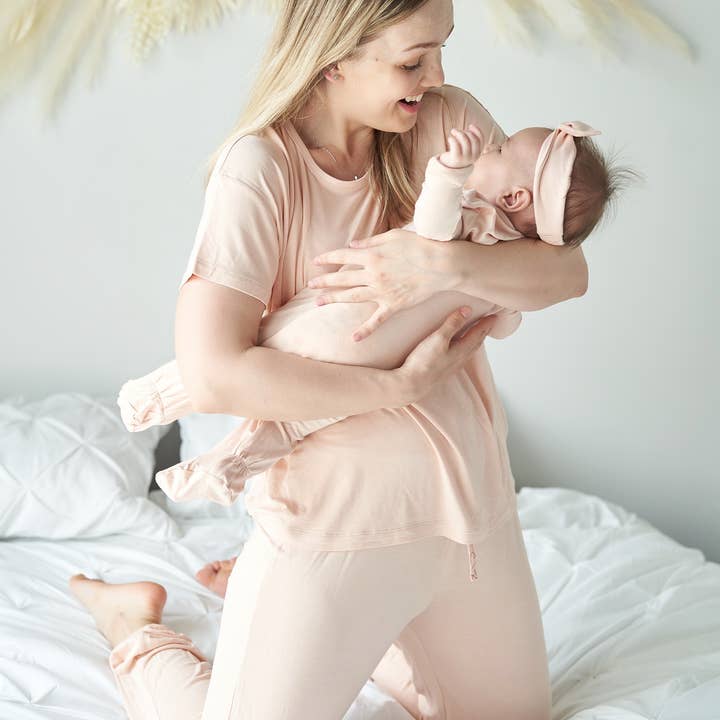 Silkberry Baby - Wholesale Lounge Set - Women's - Women's Bamboo Short Sleeve Loungewear Set