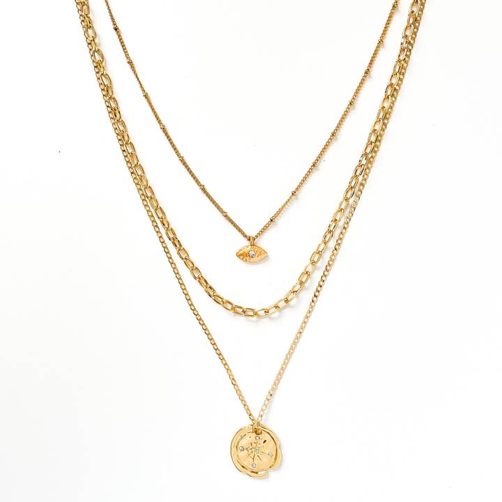 Collar Fashion Eye 3 capas para venta al por mayor de S&A Fashions