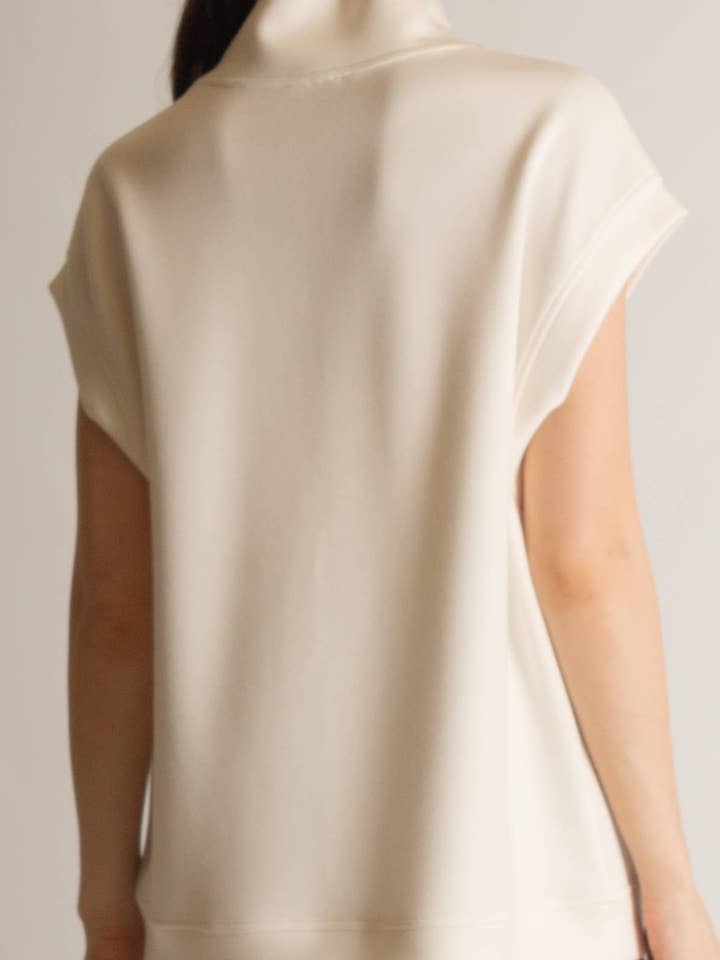 P. CILL - Wholesale Knit Top - Women's - P. CILL Butter Modal Mock Neck Capped Sleeve Top17