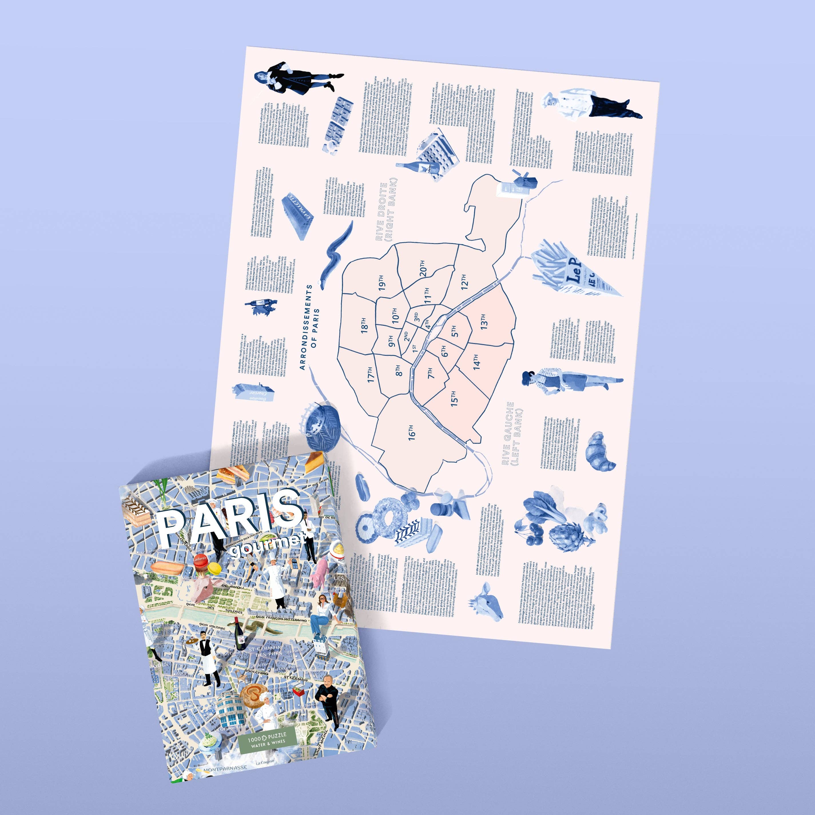 Water & Wines - Vente Puzzle – adulte - Puzzle gastronomique - Paris4