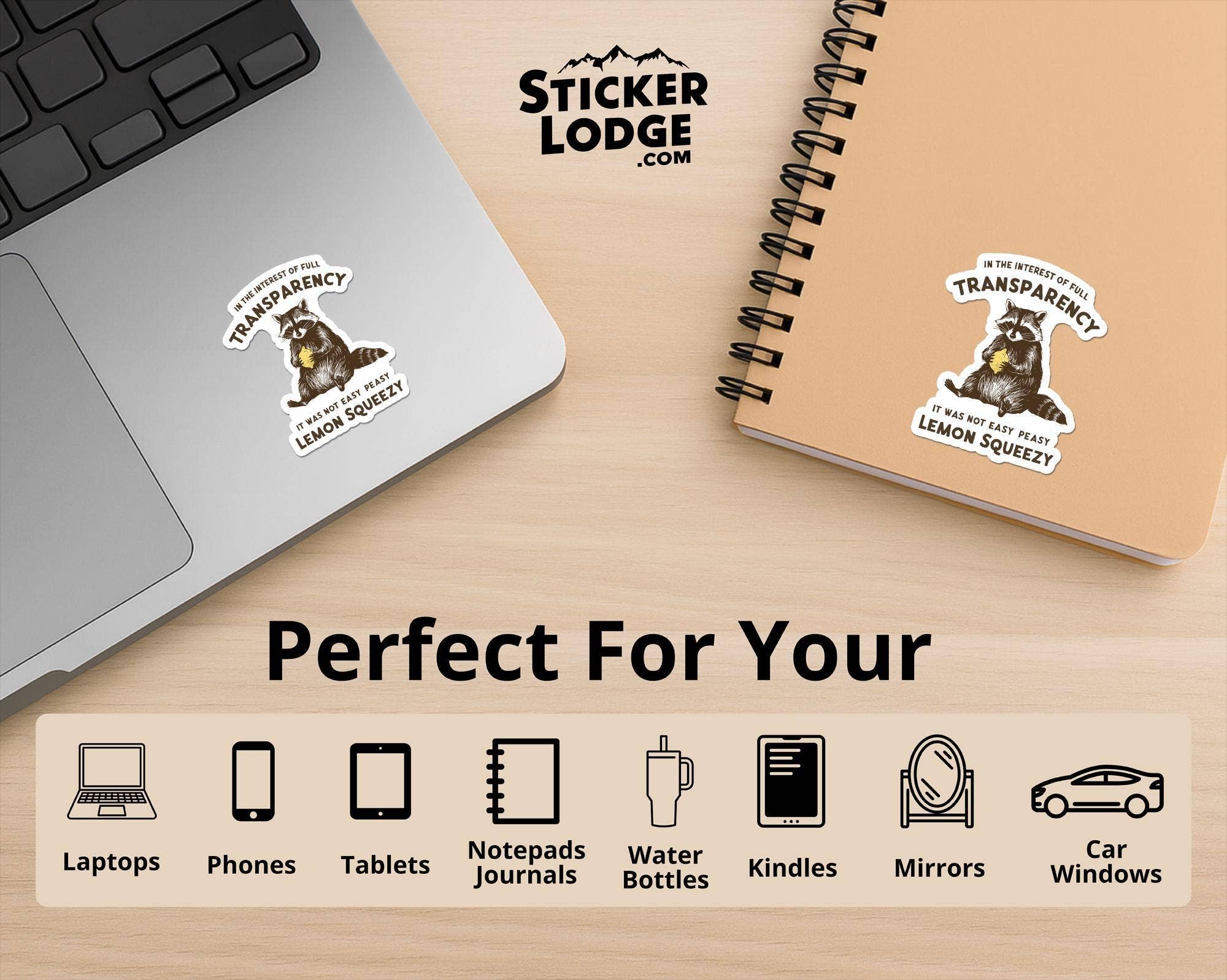 Sticker Lodge - Wholesale Phone & Laptop Stickers - It Was Not Easy Peasy Lemon Squeezy Vinyl Sticker2