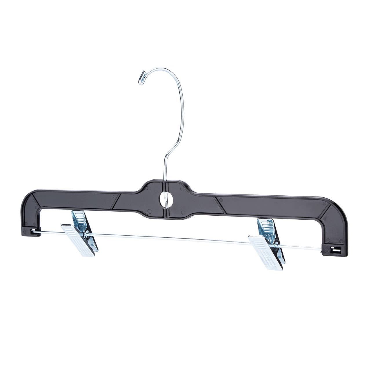Store Supply Warehouse - Wholesale Clothes Hangers - 14" Black Plastic Skirt And Pants Hangers - Case of 1006