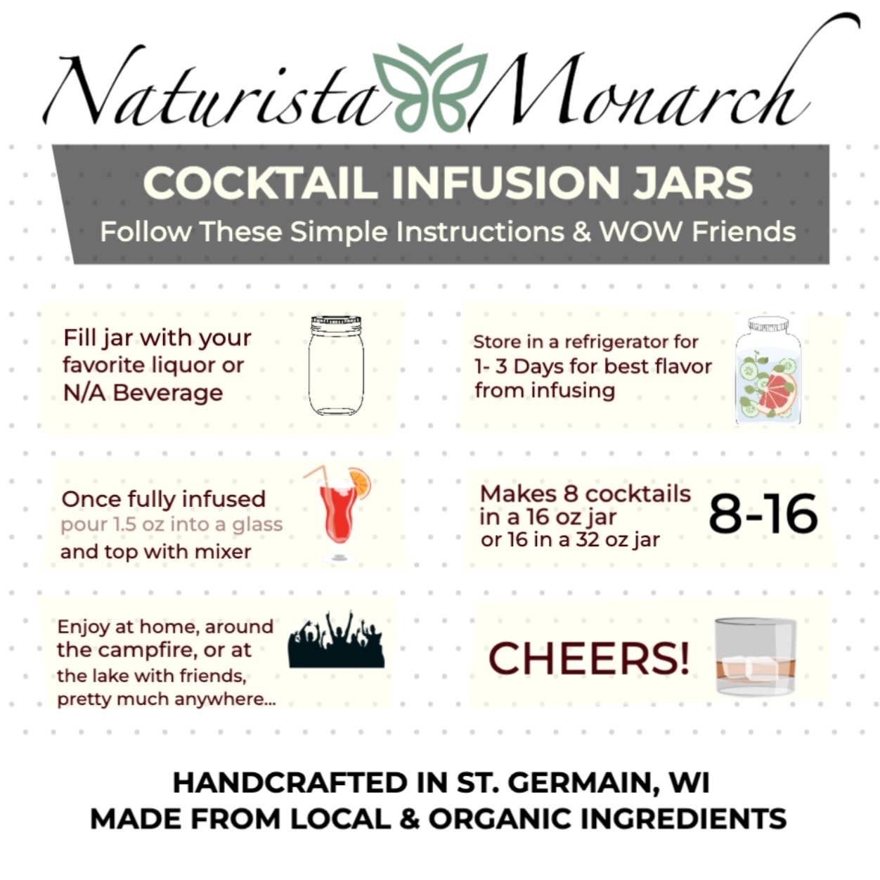 Naturista Monarch - Wholesale Dhz-drinkset - Cabin Relaxer - Cocktailkit - Biologische en lokale ingrediënten3