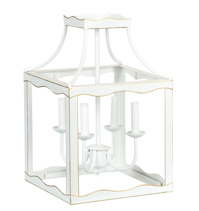 The Enchanted Home – wholesale Lantern – Soft White & Gold Medium Lantern1