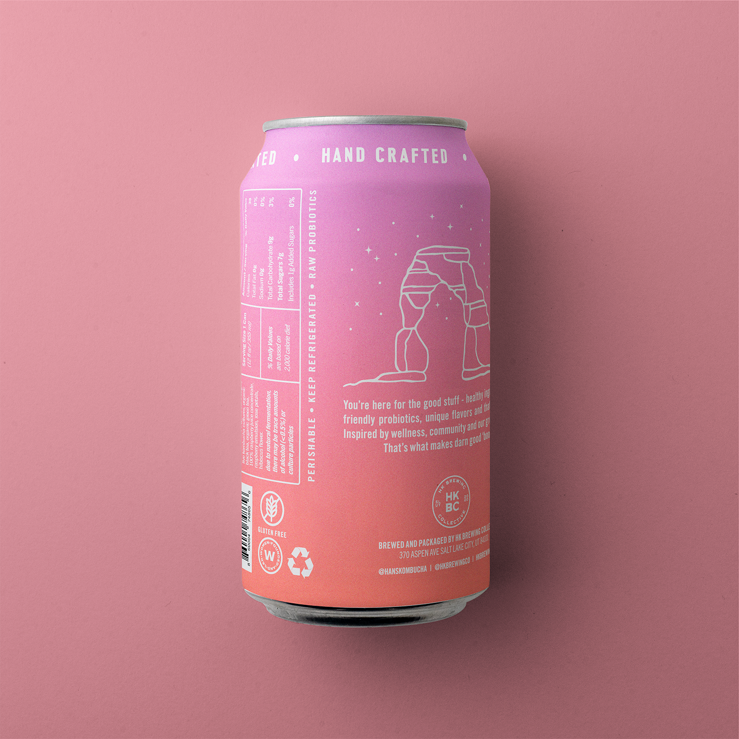 Han's Kombucha by HK Brewing Collective - Wholesale Kombucha - Raspberry Rose Kombucha1