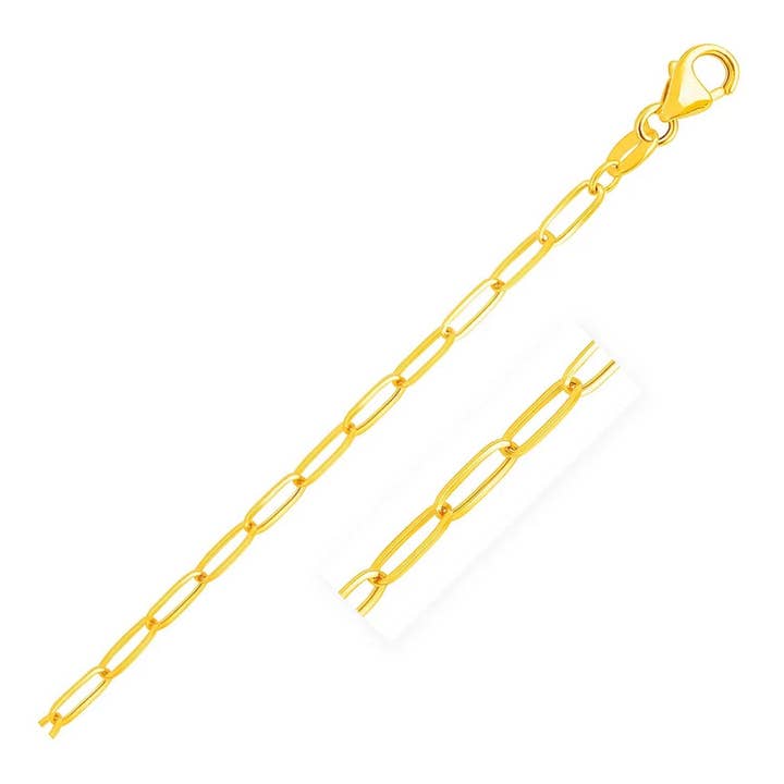 Catena a Graffetta in Oro Giallo 14K (4,0 mm) per la vendita all'ingrosso da parte di RubyAnn Jewelry