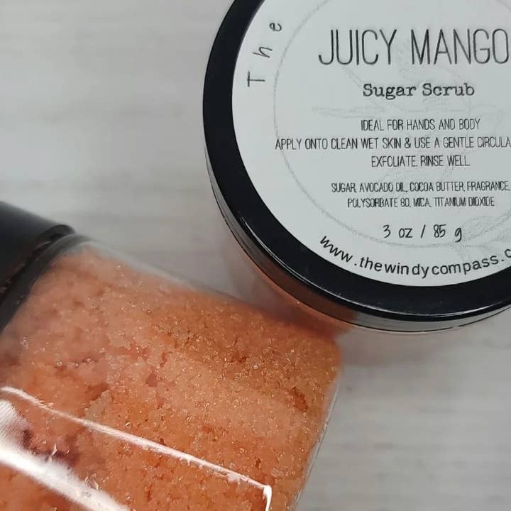 Juicy Mango Sugar Scrub for wholesale by Windy Compass