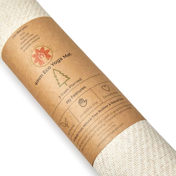 Complete Unity Yoga – wholesale Yogamatta – CompleteGrip™ 4mm miljövänlig yogamatta - Eco Natural White2