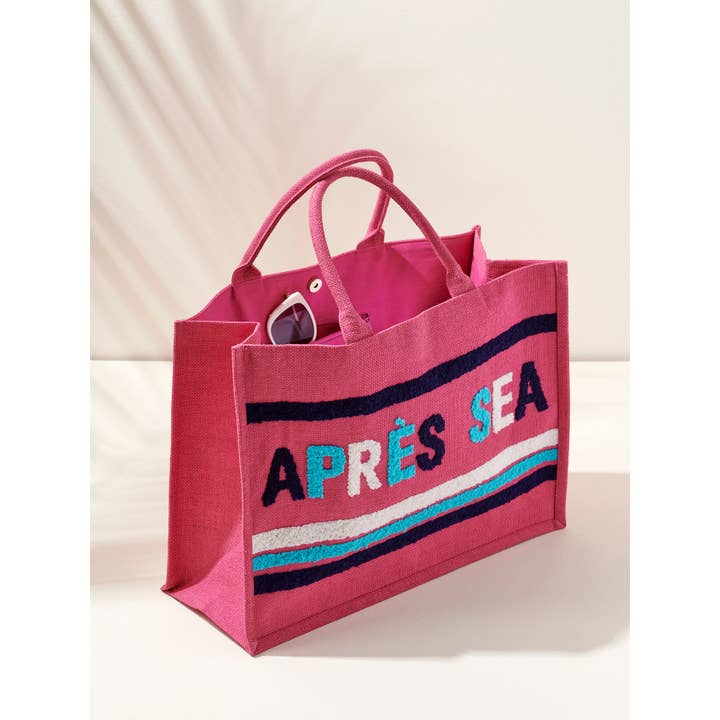 Shiraleah - Wholesale Beach Bag - "APRÈS SEA" BEACH BAG, PINK1