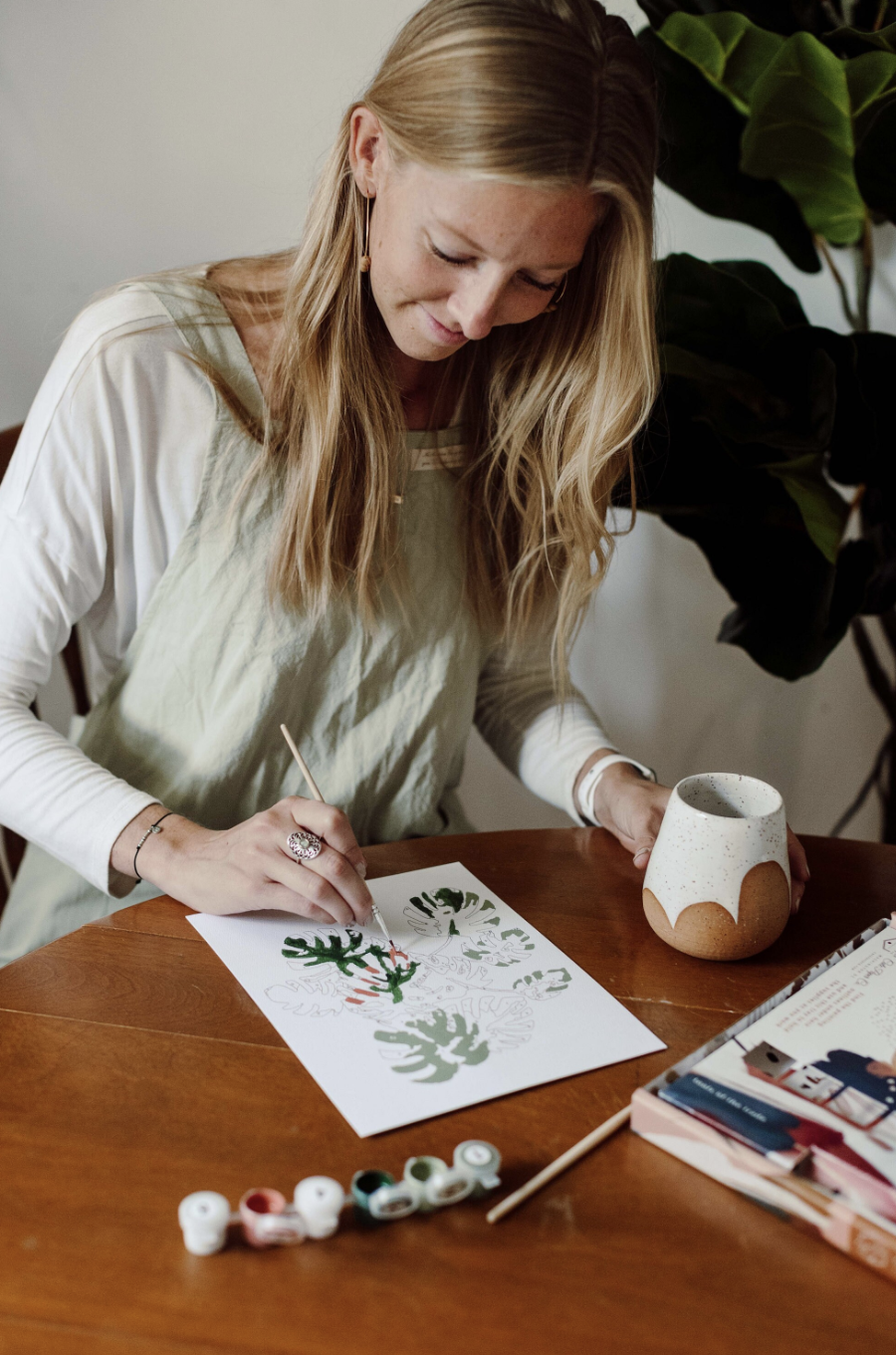 Cate Paper Co. - Wholesale DIY craft kit - Sailboats at Sea Paint-By-Numbers kit 2