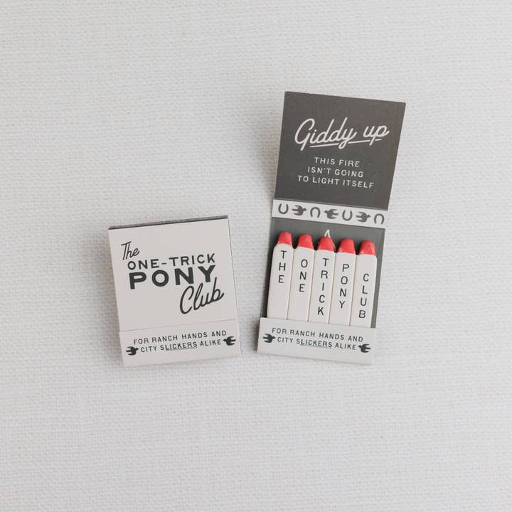 Morgan Lacey Hart - Wholesale Matches - The One-Trick Pony Matchbook | New Design!