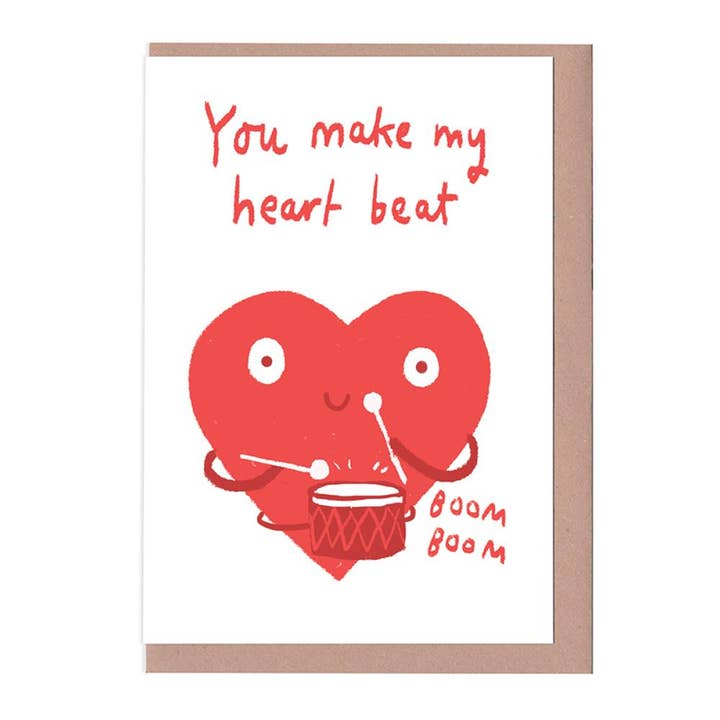 Cartão de Dia dos Namorados "Fazes o Meu Coração Bater" por atacado de Sarah Ray