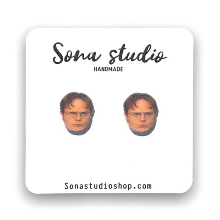 Dwight (The Office) Earrings for wholesale by Sona Studio