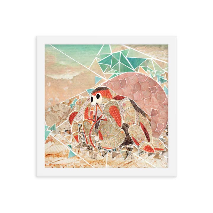 more the merrlier - Wholesale Art Print - Hermit Crab Framed Collage Art Print8