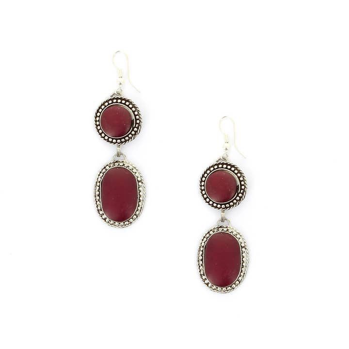 DIWALI PARIS - Wholesale Dangle Earrings - ZEINA DOUBLE EARRING1