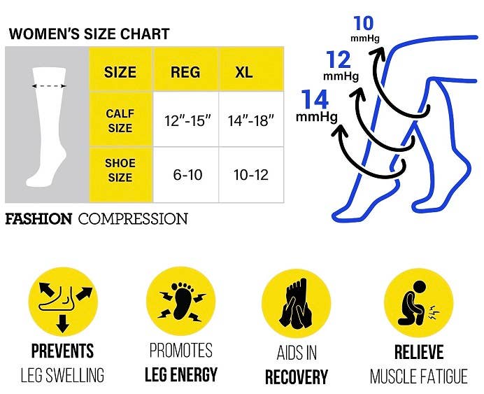 Think Medical Wholesale - Vente Chaussettes – femme - Chaussettes de compression noires XL solides2