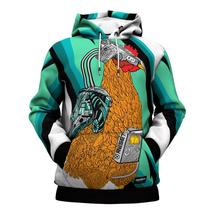 Cyborg Rooster Hoodie for wholesale by FreshHoods
