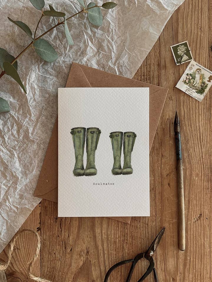 Soulmates Card for wholesale by Brooke Marie