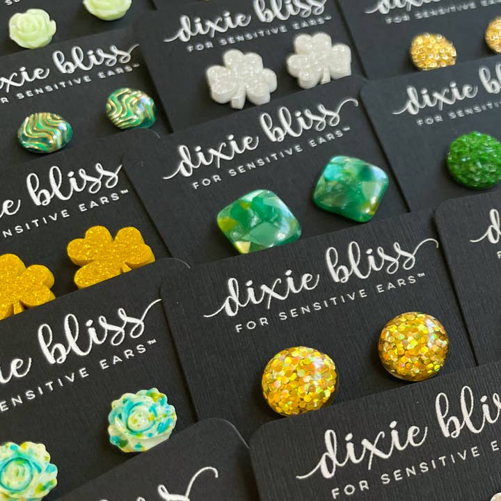 Dixie Bliss - Wholesale Stud/Post Earrings - Saint Patrick’s St. Paddy’s Day Promo Earring gift/freebies3