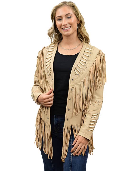 Liberty Wear Apparel - Wholesale Leather Jacket - Women's - 9721 - AS SEEN ON LAINEY WILSON Ladies Leather Jacket