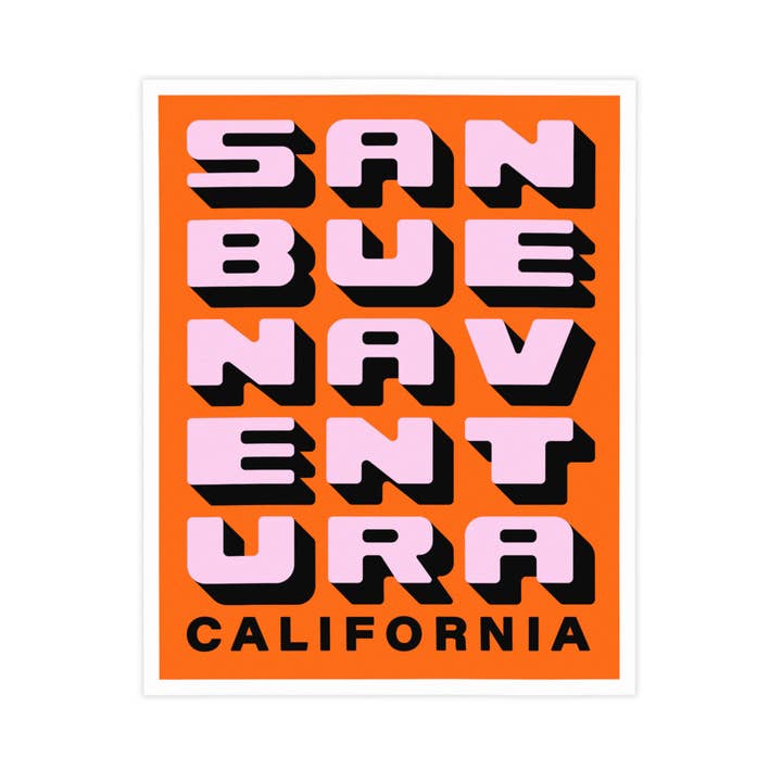 Kamin Tersieff - Wholesale Poster - San Buenaventura California Poster - Surf Spot - Beach Print