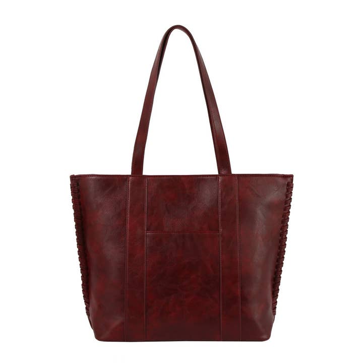 Handbag Factory Corp - Wholesale Tote Bag - Women's - Side Braided Detail Large Capacity Tote9